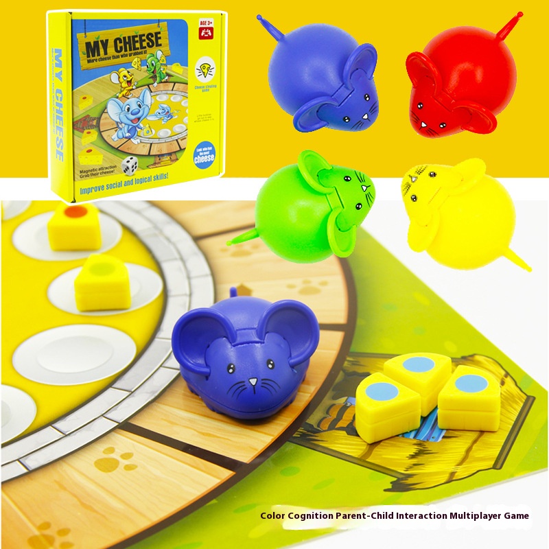 Board Game Multiplayer - Mouse Cheese Children Board Games Toys
