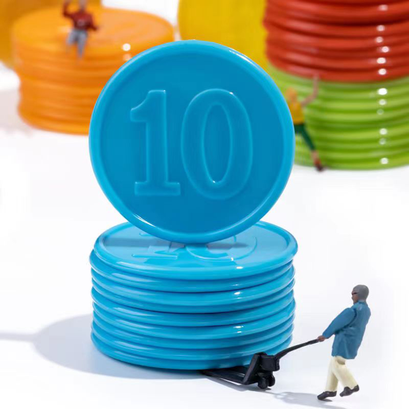 40PCS Poker Chips With Numbers - Board Game With Chips 评论和价格