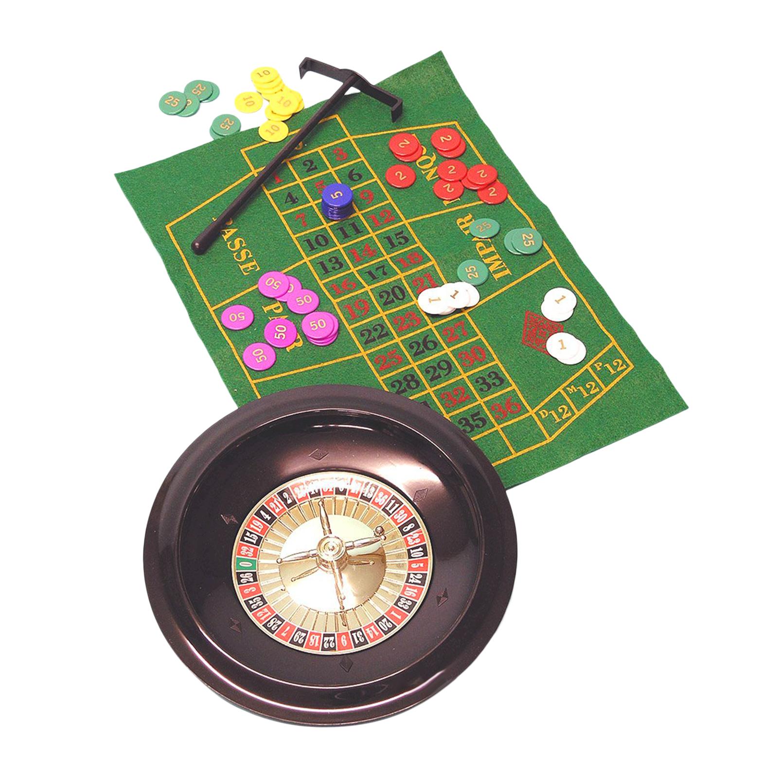 10 Inches Roulette Wheel with  - Board Game With Chips 评论和价格