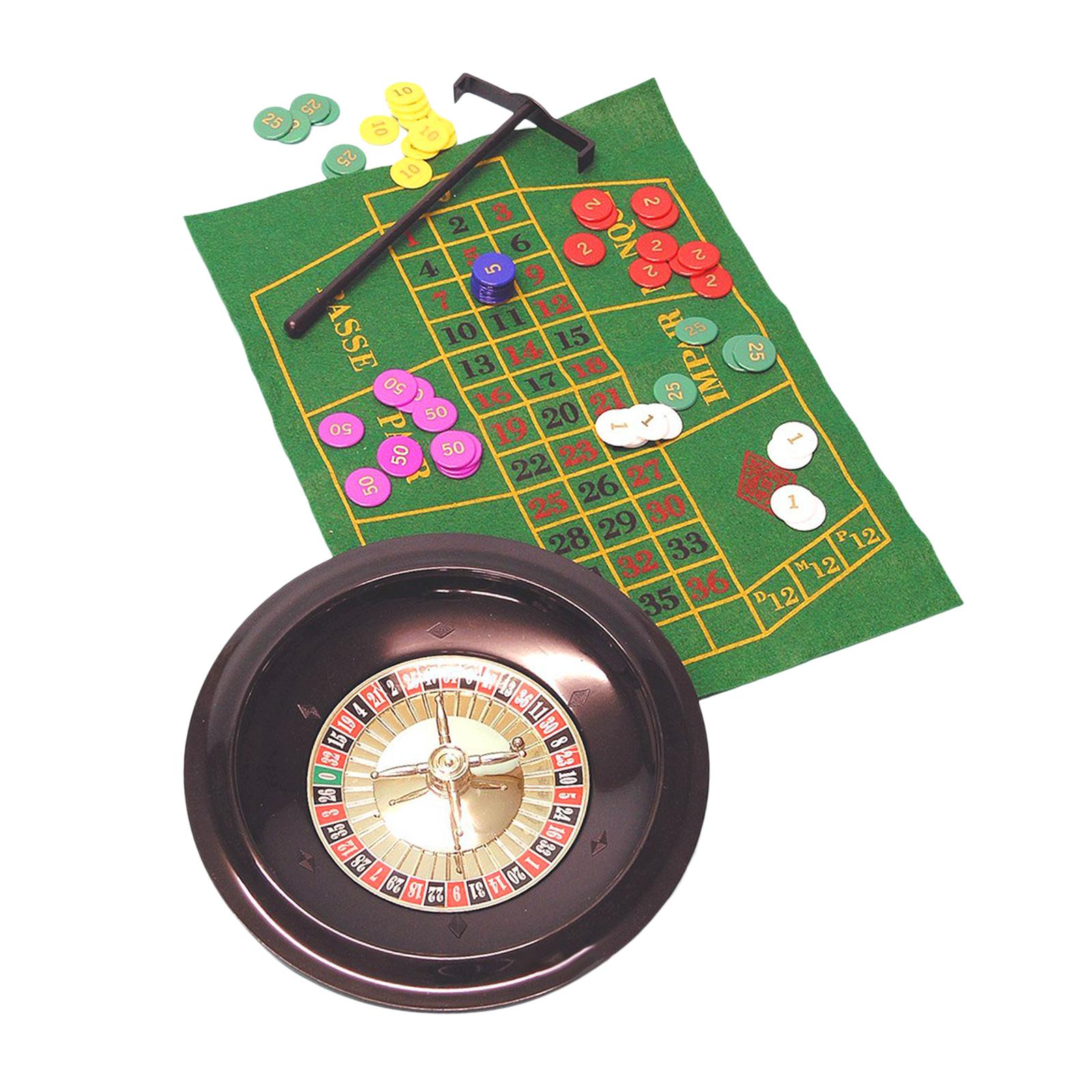 10 Inches Roulette Wheel with  - Board Game With Chips 评论和价格