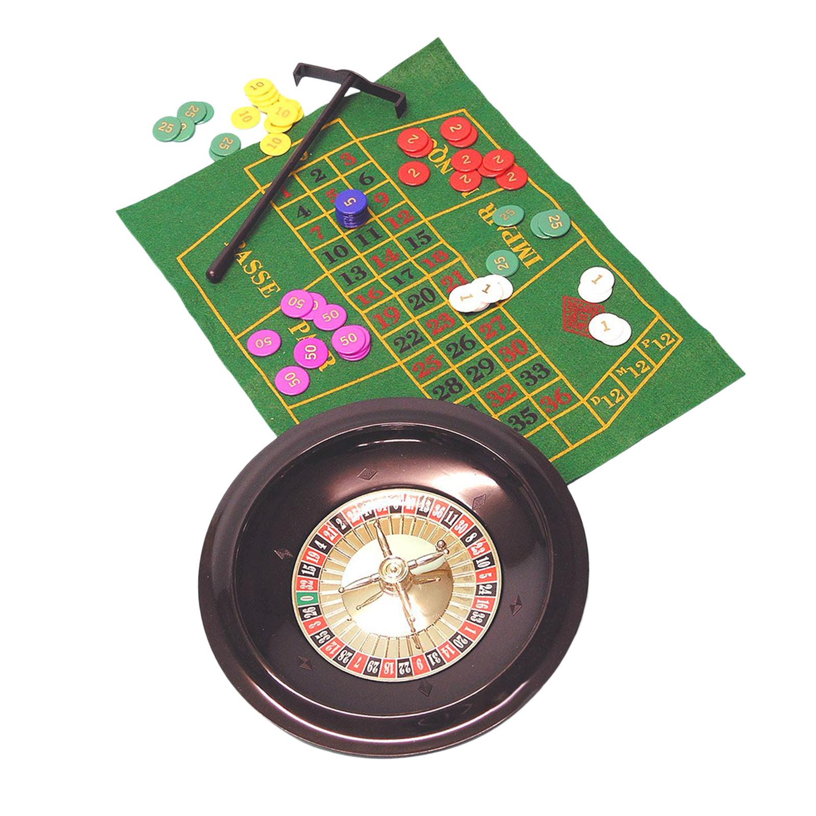10 Inches Roulette Wheel with  - Board Game With Chips 评论和价格