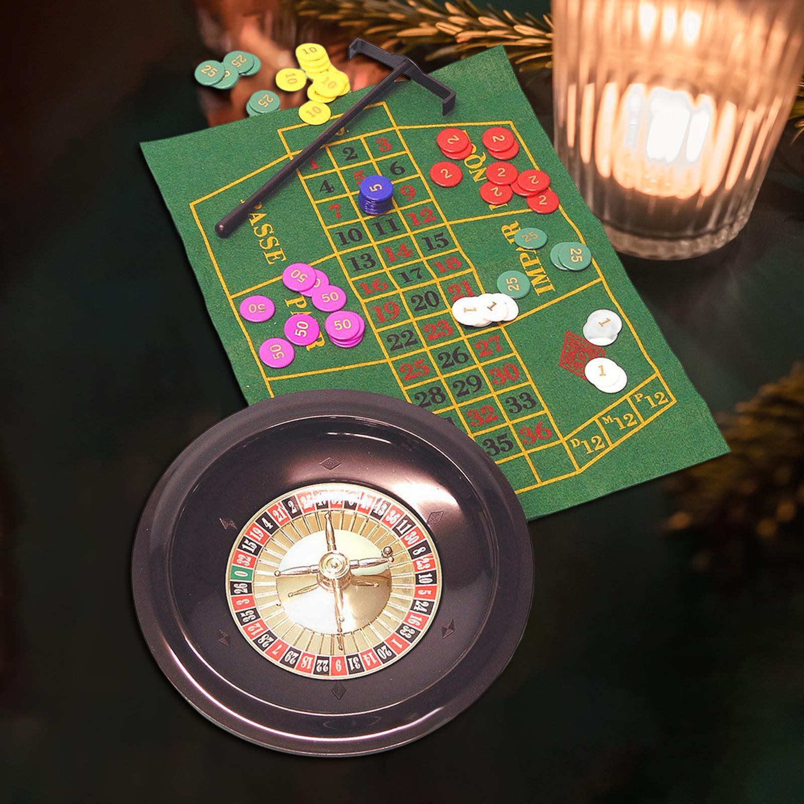 10 Inches Roulette Wheel with  - Board Game With Chips 评论和价格