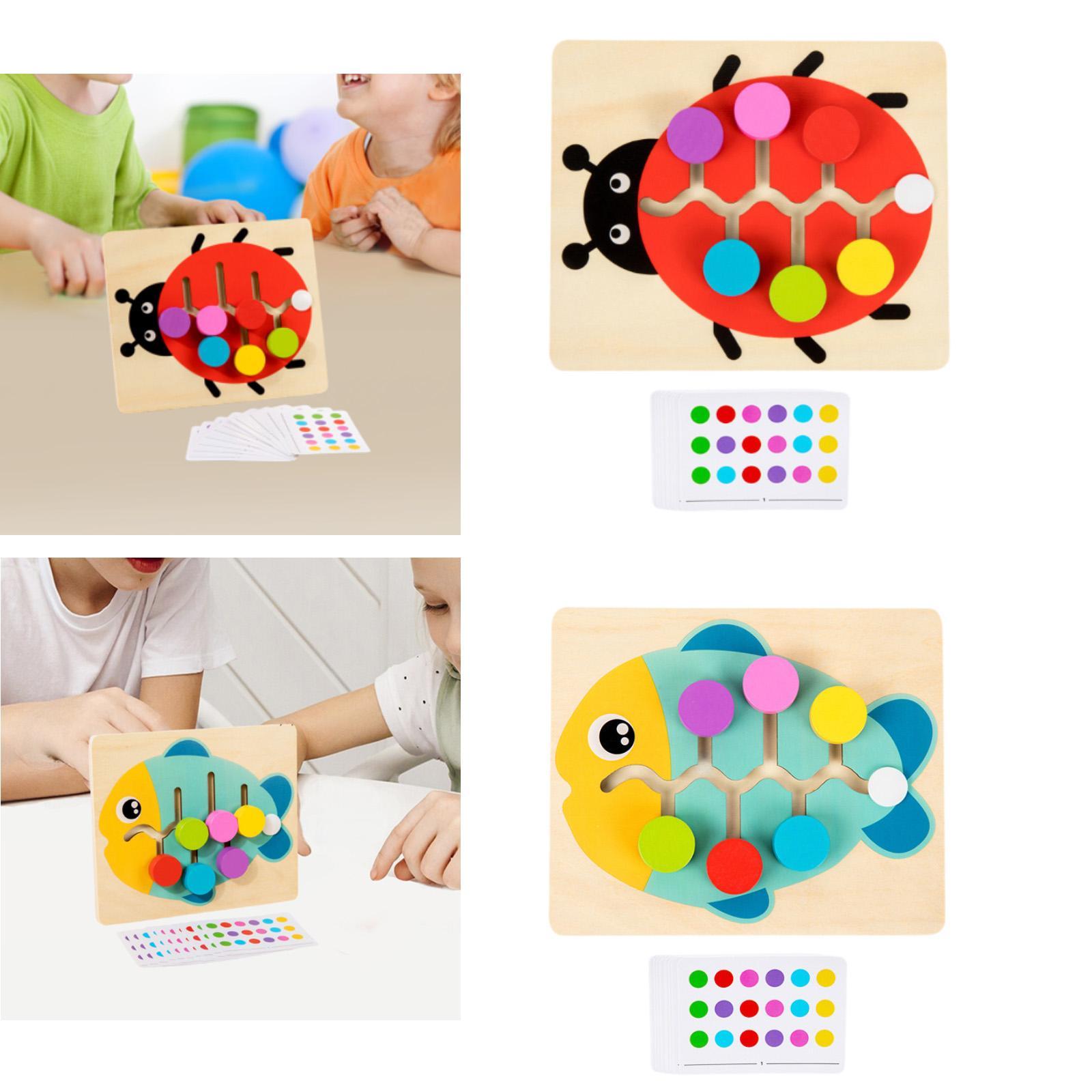 Wood Color Matching Slide Puzz - Strategy Board Game 评论和价格