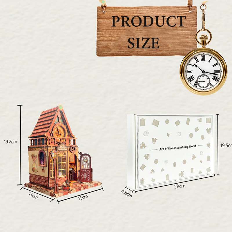 New Wooden Dollhouse Time Pavi - Miniature Terrain Set 评论和价格