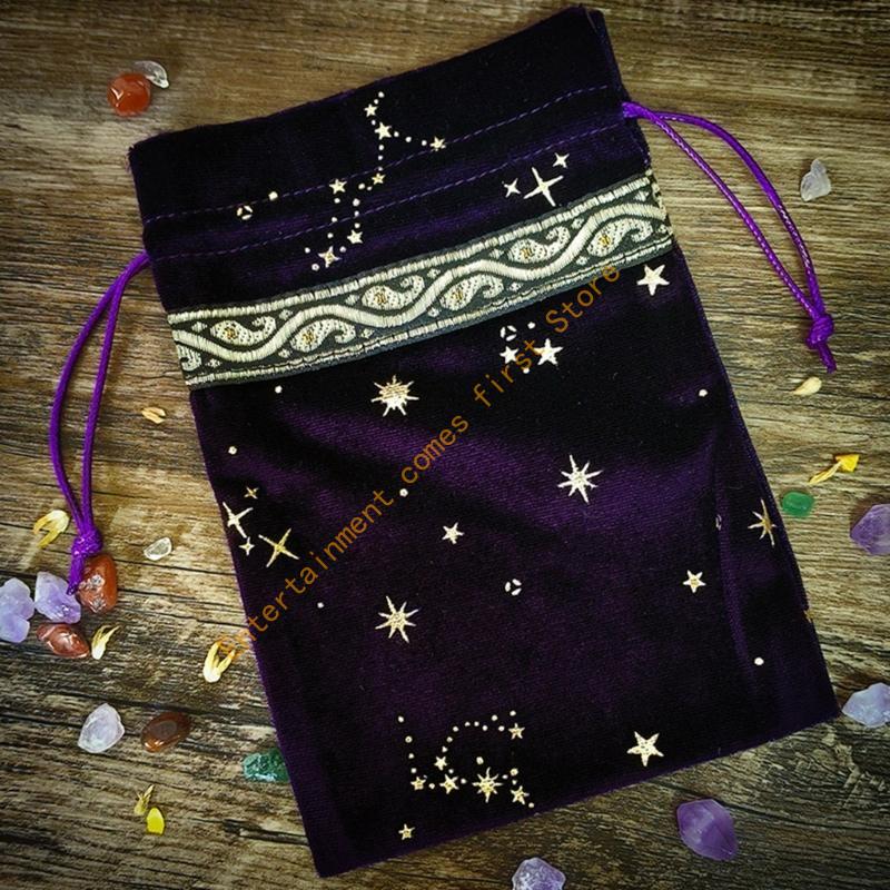 Flannel Tarot Bag Dices Drawst - Board Game Store 评论和价格