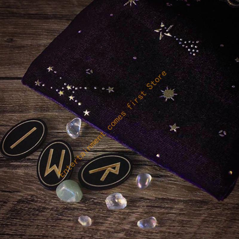 Flannel Tarot Bag Dices Drawst - Board Game Store 评论和价格