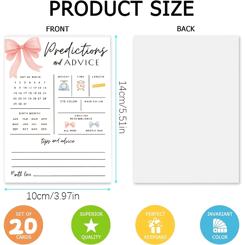 20PCS Baby Prediction and Sugg - Board Game Simple 评论和价格