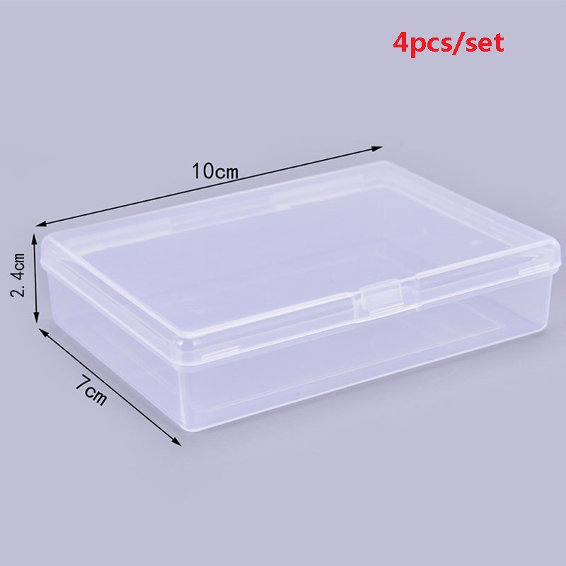 4PCS 10*7*2.4cm Transparent pl - Board Game With Chips 评论和价格