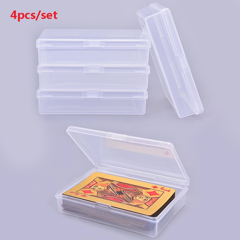 4PCS 10*7*2.4cm Transparent pl - Board Game With Chips 评论和价格
