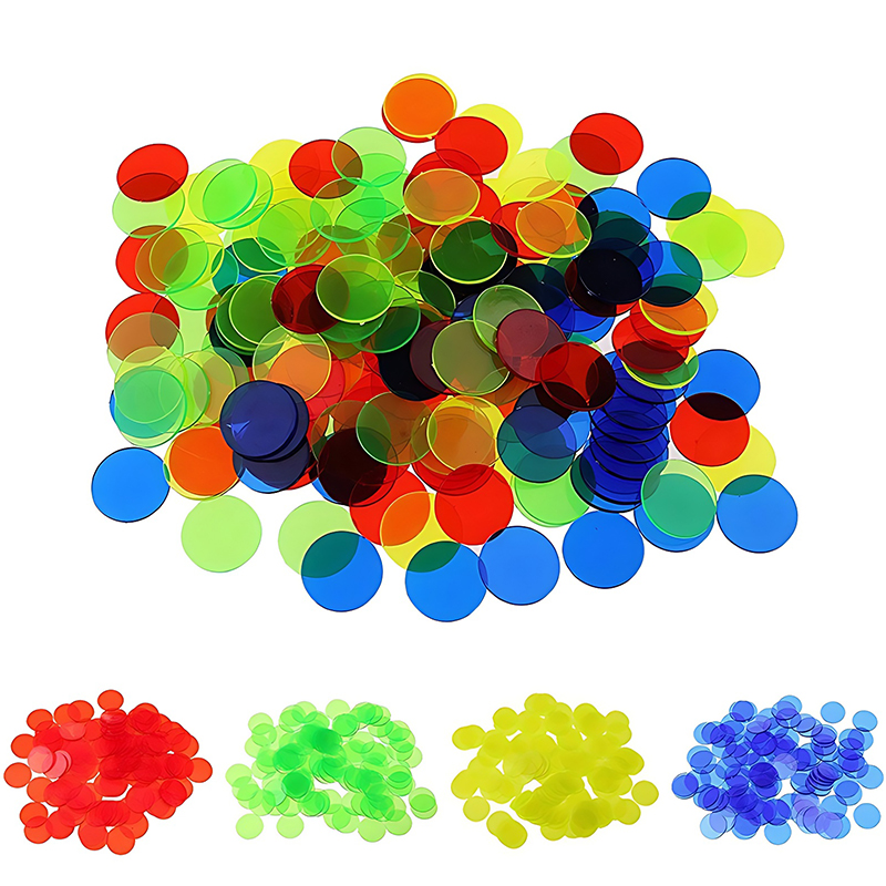 100/200PCS 19mm Round Count Ch - Board Game With Chips 评论和价格