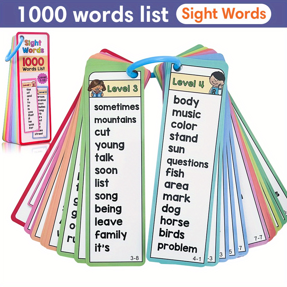 1000 Sight Words Flash Cards f - Board Game Simple 评论和价格