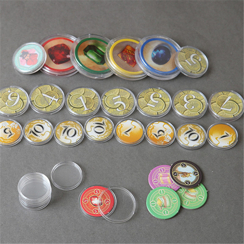 20/50Pcs 15Sizes 18-45mm Clear - Board Game With Chips 评论和价格