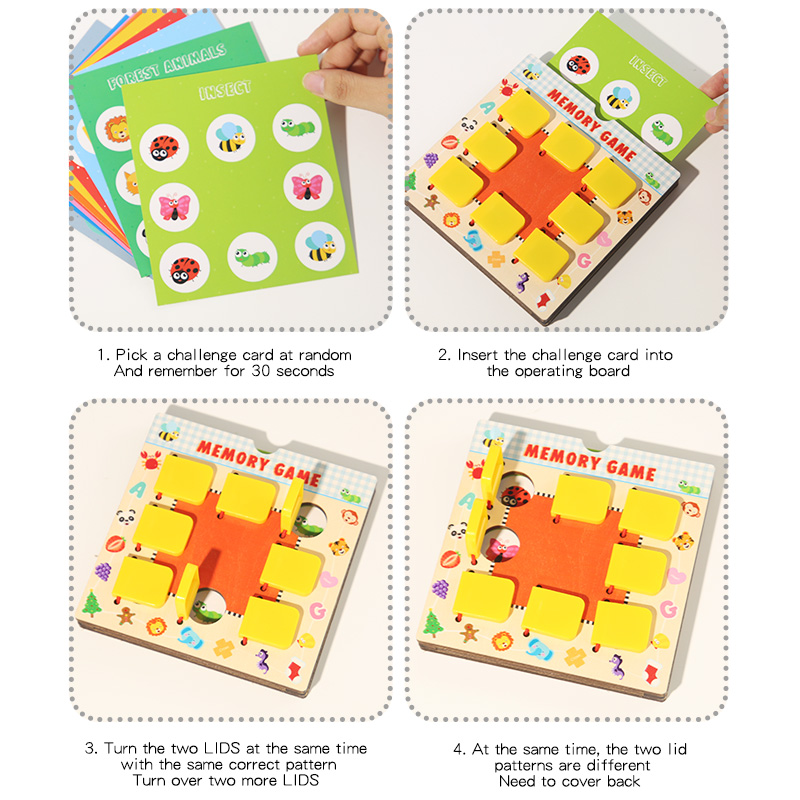 Wooden Memory Chess Toy For Ch - Board Game Word 评论和价格