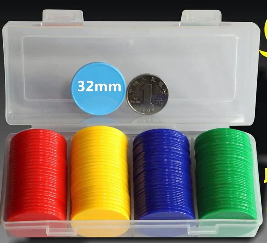 32MM 100PCS With Box Poker Chi - Board Game With Chips 评论和价格
